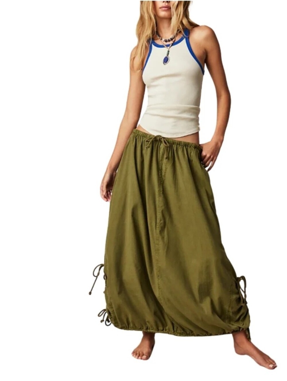 Free People Picture Perfect Parachute Maxi Skirt size Medium